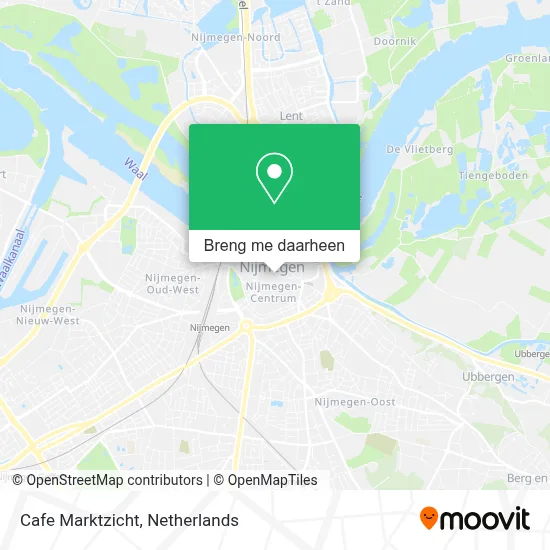 Cafe Marktzicht kaart