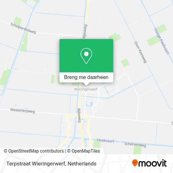 Terpstraat Wieringerwerf kaart