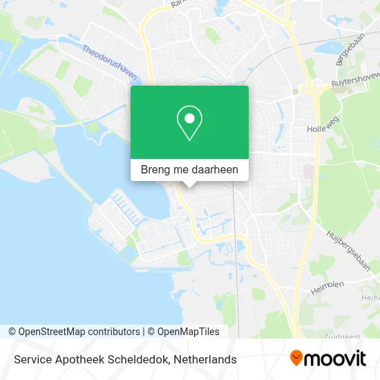 Service Apotheek Scheldedok kaart