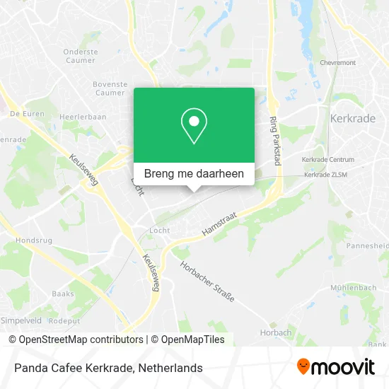 Panda Cafee Kerkrade kaart