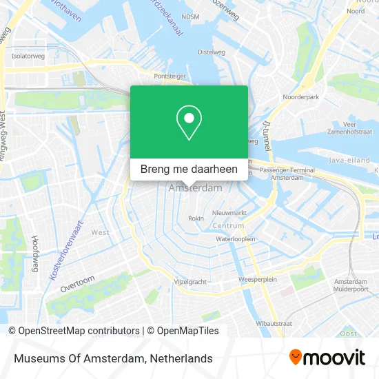 Museums Of Amsterdam kaart