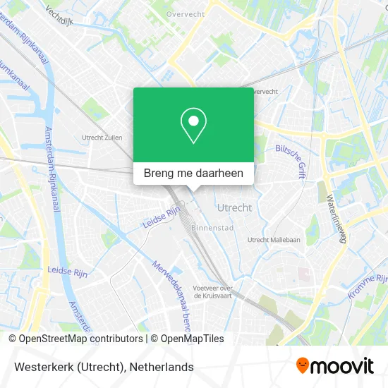 Westerkerk (Utrecht) kaart