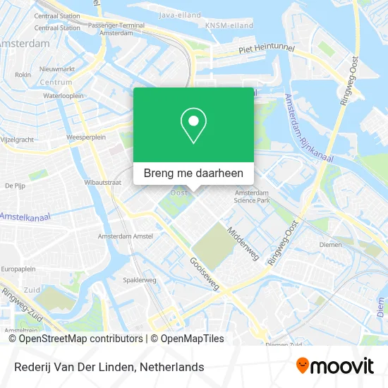 Rederij Van Der Linden kaart