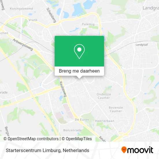 Starterscentrum Limburg kaart