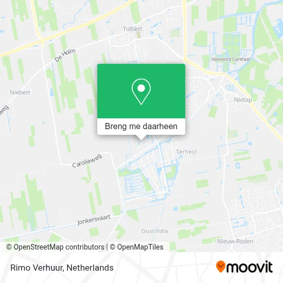 Rimo Verhuur kaart