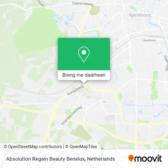 Absolution Regain Beauty Benelux kaart