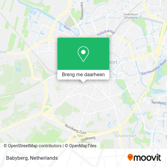 Babyberg kaart