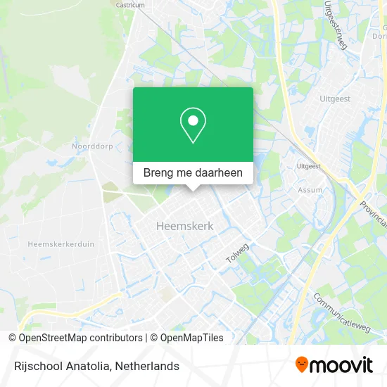 Rijschool Anatolia kaart