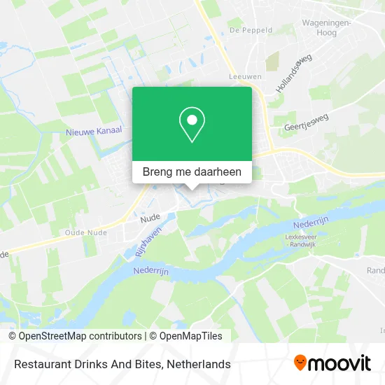 Restaurant Drinks And Bites kaart