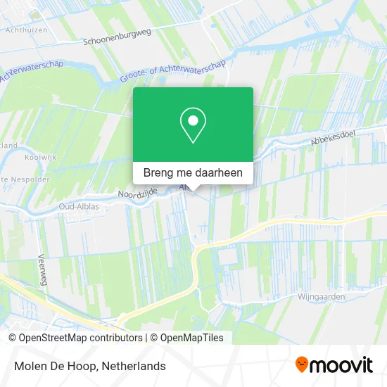Molen De Hoop kaart