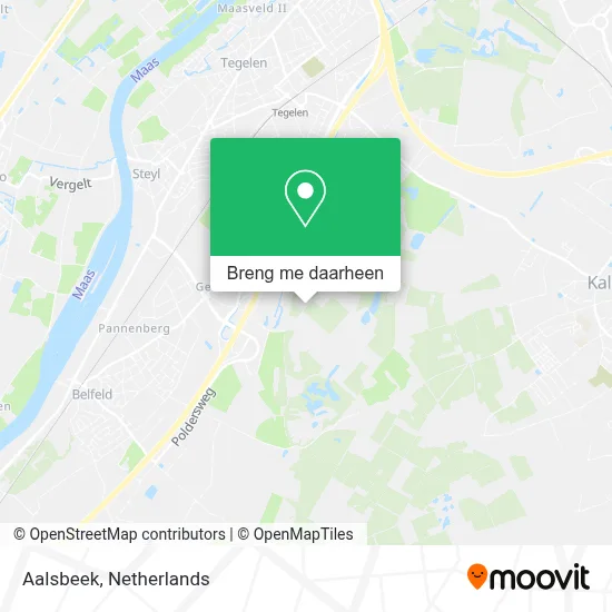 Aalsbeek kaart