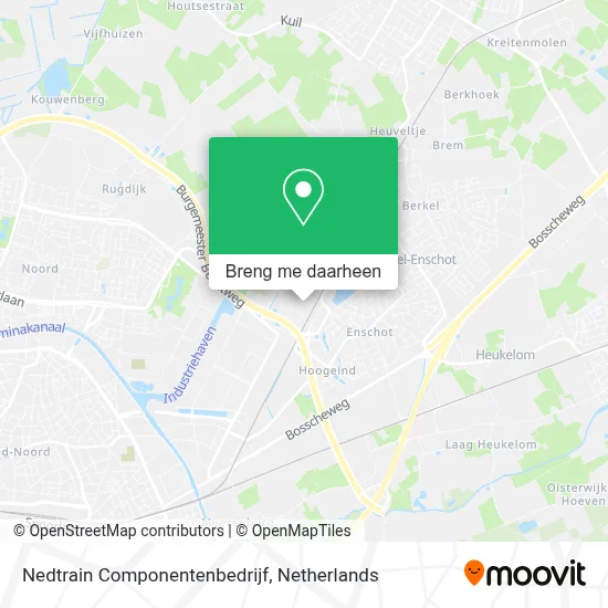 Nedtrain Componentenbedrijf kaart
