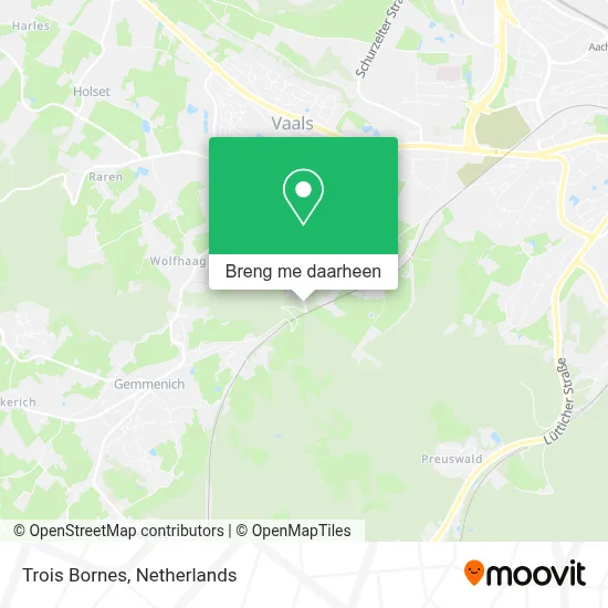 Trois Bornes kaart