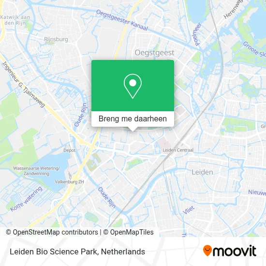 Leiden Bio Science Park kaart