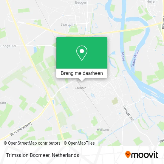 Trimsalon Boxmeer kaart