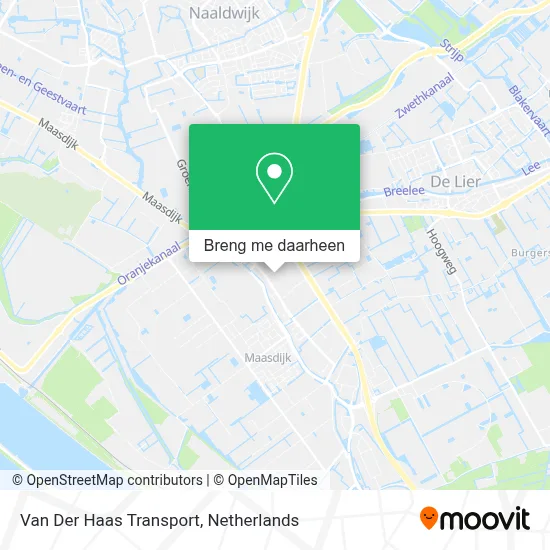 Van Der Haas Transport kaart