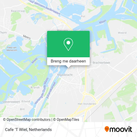 Cafe 'T Wiel kaart
