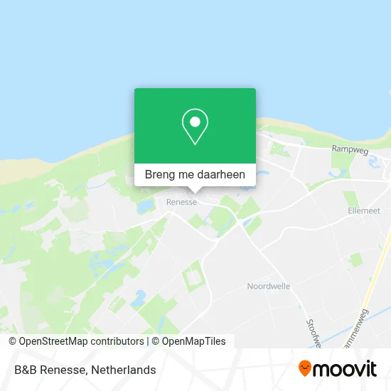 B&B Renesse kaart