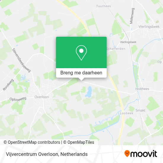 Vijvercentrum Overloon kaart