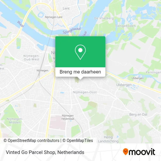Vinted Go Parcel Shop kaart