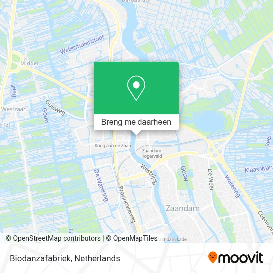 Biodanzafabriek kaart