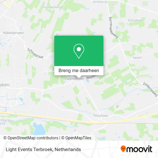 Light Events Terbroek kaart
