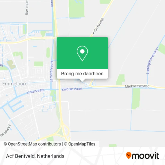 Acf Bentveld kaart
