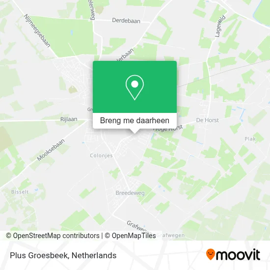 Plus Groesbeek kaart