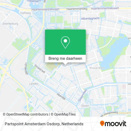 Partspoint Amsterdam Osdorp kaart