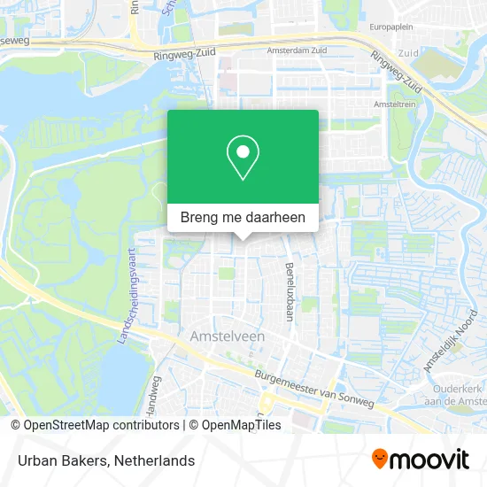 Urban Bakers kaart
