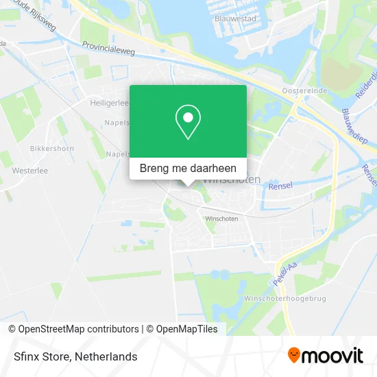 Sfinx Store kaart