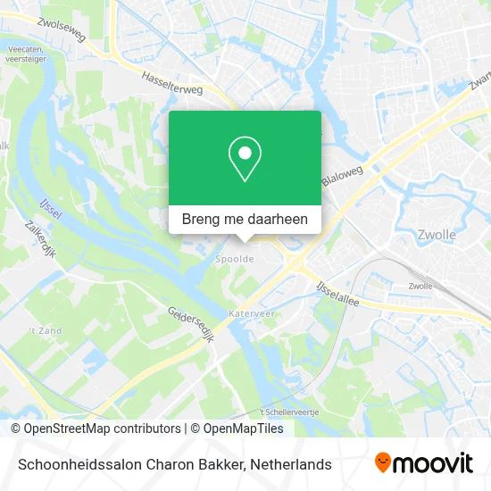 Schoonheidssalon Charon Bakker kaart