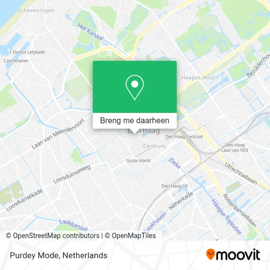 Purdey Mode kaart