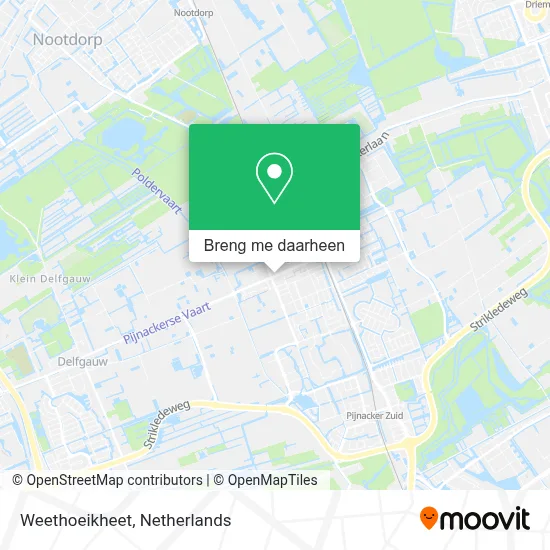 Weethoeikheet kaart