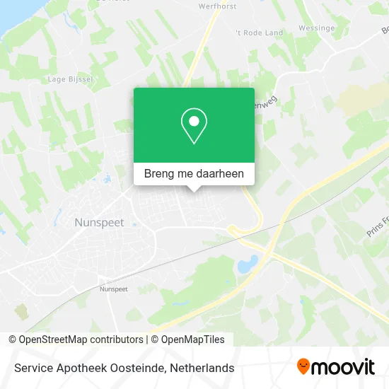 Service Apotheek Oosteinde kaart