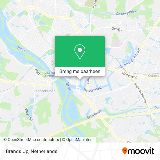 Brands Up kaart