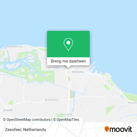 Zeesfeer kaart