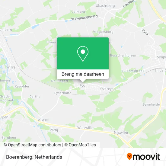 Boerenberg kaart