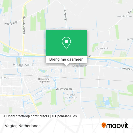 Vegter kaart
