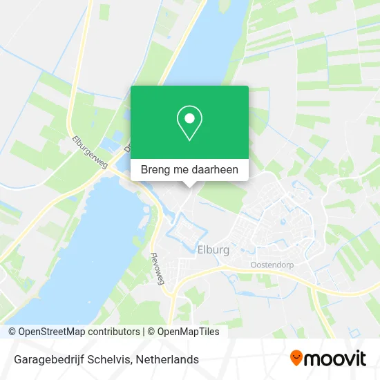 Garagebedrijf Schelvis kaart