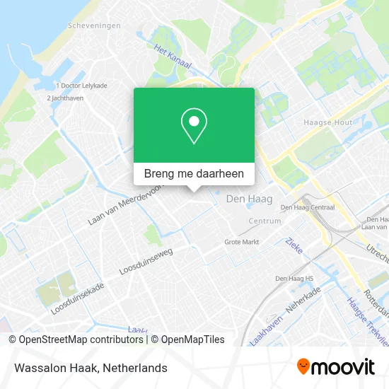 Wassalon Haak kaart