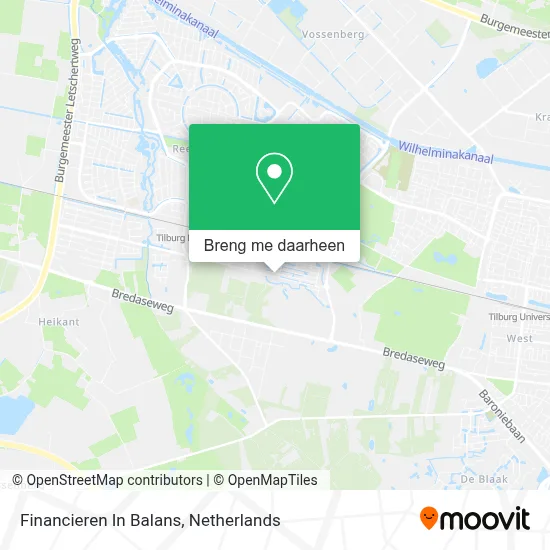 Financieren In Balans kaart