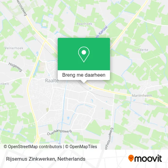 Rijsemus Zinkwerken kaart