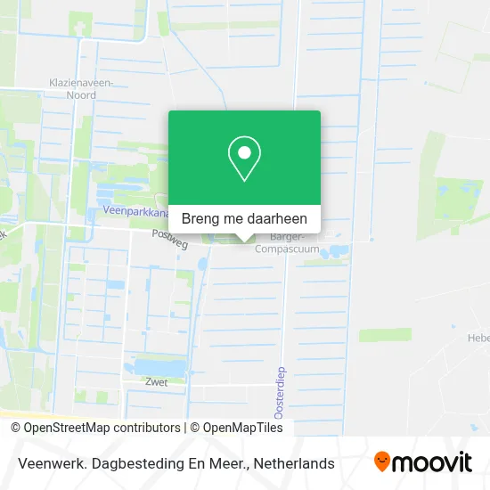 Veenwerk. Dagbesteding En Meer. kaart