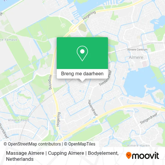 Massage Almere | Cupping Almere | Bodyelement kaart