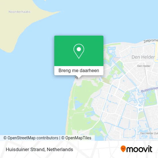 Huisduiner Strand kaart