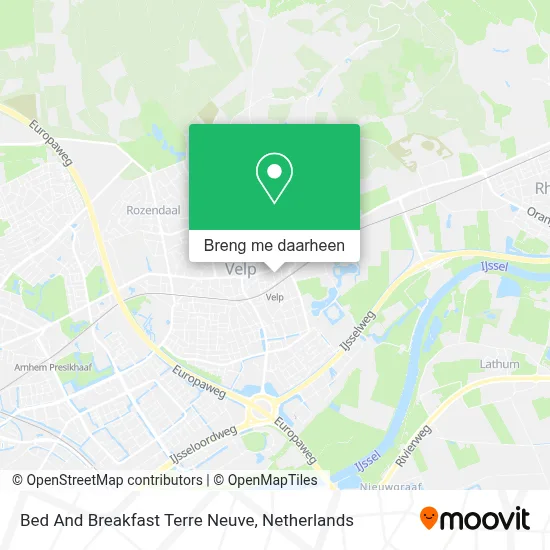 Bed And Breakfast Terre Neuve kaart