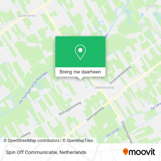 Spin Off Communicatie kaart