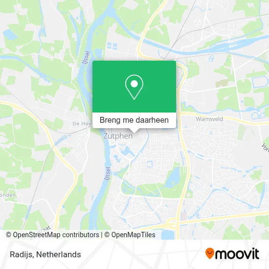 Radijs kaart