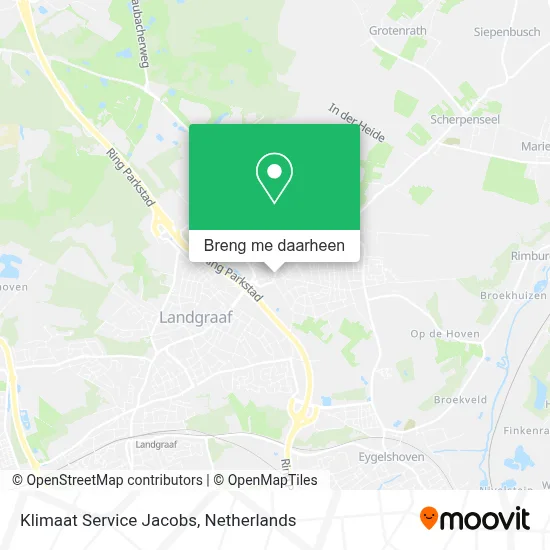 Klimaat Service Jacobs kaart